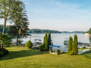 A Scenic view of Lake Hopatcong in Sussex County New Jersey.